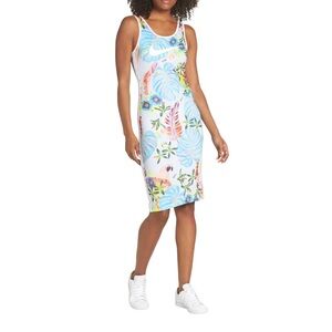 Nike Women’s XS Ultra Hyper Femme Floral Print Tank Dress Bodycon Athletic Fit